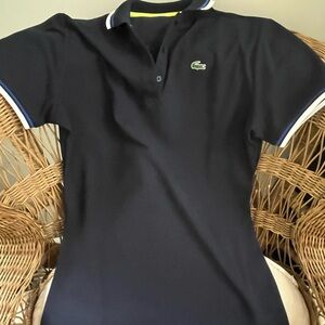 Vintage Navy Lacoste Dress size 40, US 10 Tennis Dress pristine polo dress